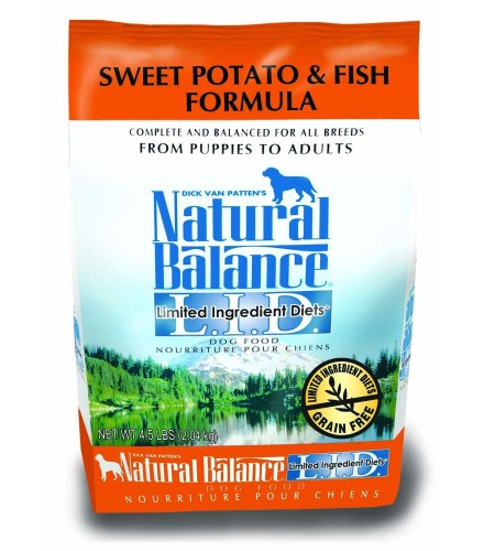 Natural Balance LID Sweet Potato & Fish Dry Dog Food 4.5lb